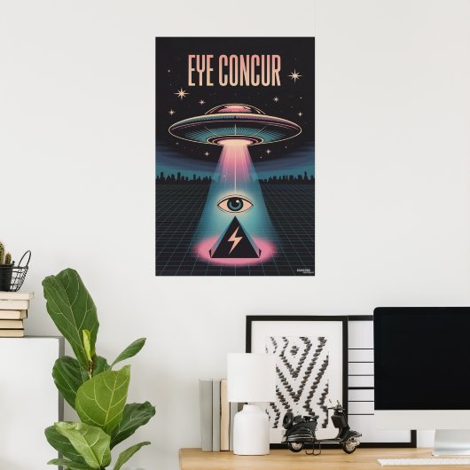 POSTER EYE CONCUR ALIEN PYRAMIDE PUISSANCE (Bureau à domicile)