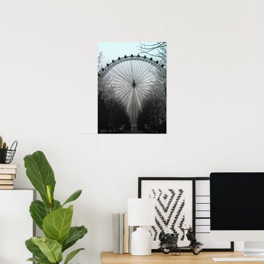 Poster Eye de Londres (Bureau à domicile)