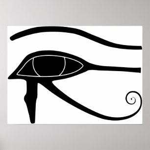 Poster Eye of Horus - OeOeIl d'horus Hiéroglyphs Hyroglyp