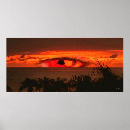 Poster Eye Sunset 2106 Imprimer (Devant)