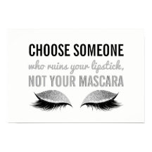 Eyelash maquillage Inspiration Citation noir et bl