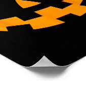 Poster Eyelashes Jack-o'-lantern Face Citrouille Hallowen (Coin)