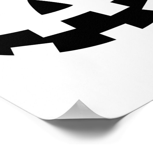 Poster Eyelashes Jack-o'-lantern Face Citrouille Hallowen (Coin)