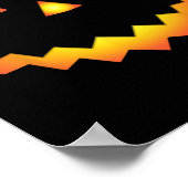 Poster Eyelashes Jack-o'-lantern Face Citrouille Hallowen (Coin)