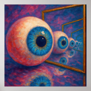 Poster « Eyes Beyond Forever » - Un portrait surréaliste