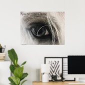 Poster Eyes Equine — Mustang espagnol (Bureau à domicile)