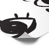 Poster Eyes Motif : Motif Vintage tendance (Coin)