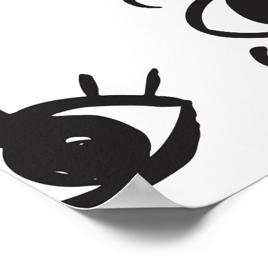 Poster Eyes Motif : Motif Vintage tendance (Coin)