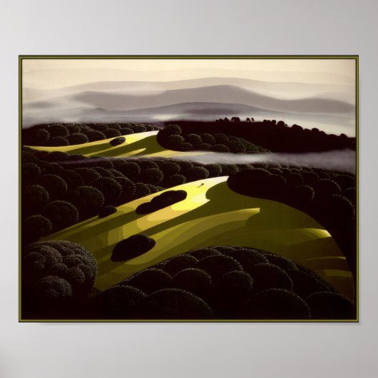 Poster Eyvind Earle - Des collines et des vallées - Réal (Devant)
