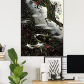 Poster Eyvind Earle -  Lambeaux de brouillard et branche  (Bureau à domicile)