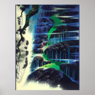 Poster Eyvind Earle - Un rêve vagabond - 1995; États-Uni