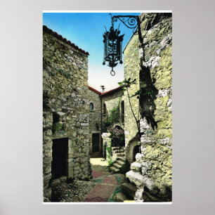 Poster Eze, Alpes Maritime