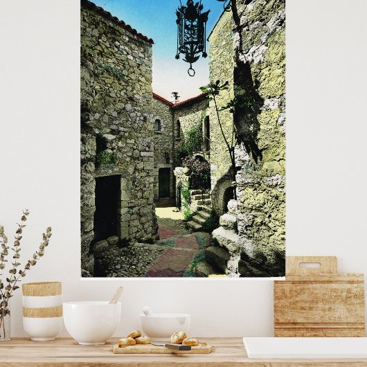 Poster Eze, Alpes Maritime (Cuisine)