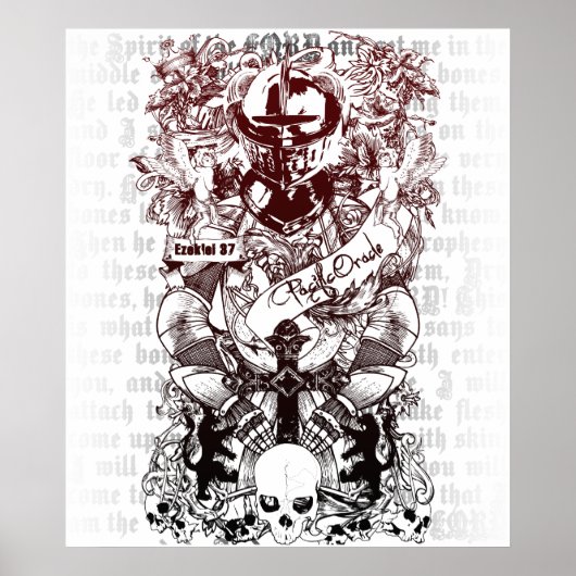 Poster Ezekiel 37 Armée de Bones Canvas (Devant)