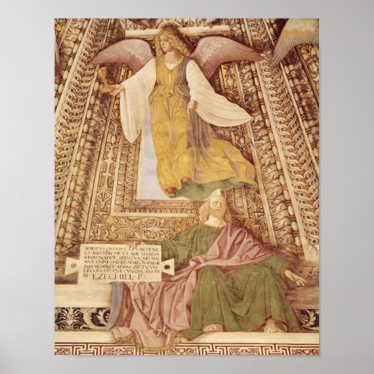 Poster Ezekiel et Angel tenant chalice de la (Devant)