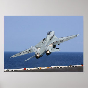 Poster F14 catapulte dans le ciel