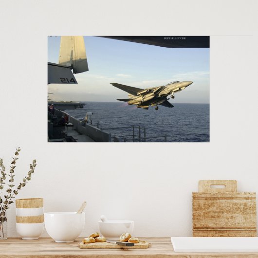 Poster F14 Lance De L'USS Kitty Hawk (Cuisine)