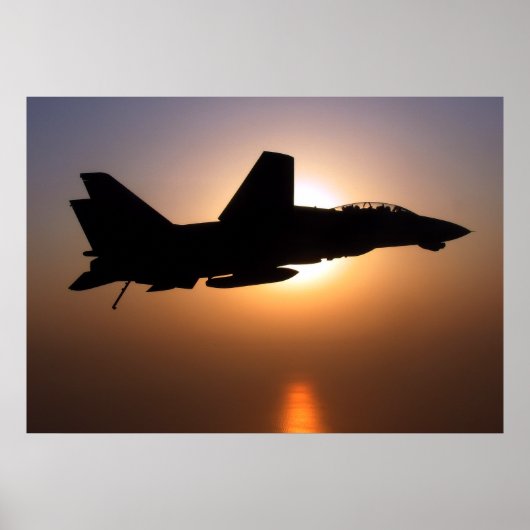 Poster F14 Sur La Patrouille Du Coucher Du Soleil (Devant)