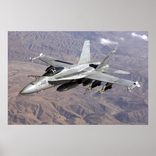 Poster F18 sur l'Afghanistan (Devant)