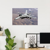 Poster F18 sur l'Afghanistan (Bureau à domicile)