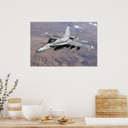 Poster F18 sur l'Afghanistan (Cuisine)