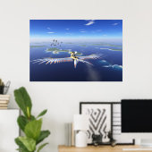 Poster F1 2004 découpé (Bureau à domicile)