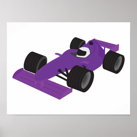 Poster F1 Race Car (Devant)