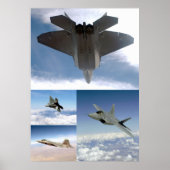 Poster F22 Collage de Raptor (Devant)