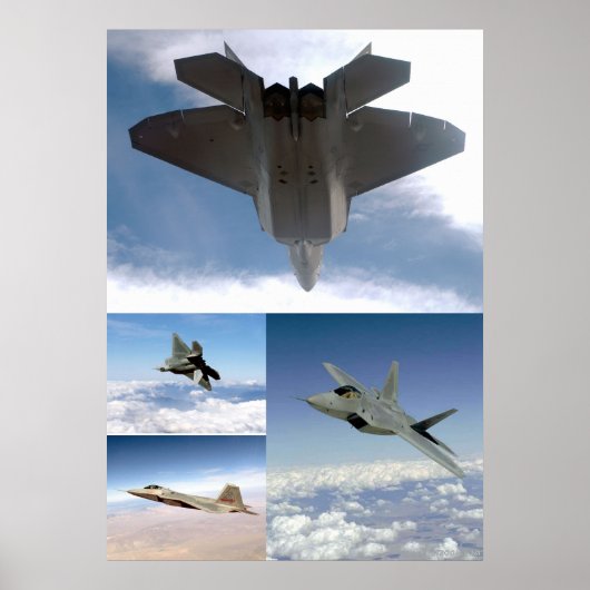 Poster F22 Collage de Raptor (Devant)