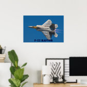 POSTER F22 RAPTEUR (Bureau à domicile)