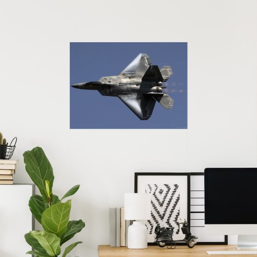 Poster F22 Raptor (Bureau à domicile)