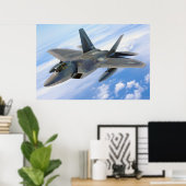 Poster F22 Raptor (Bureau à domicile)