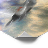 POSTER F22 RAPTOR JETTE SUR L'AMÉRIQUE (Coin)