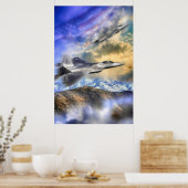 POSTER F22 RAPTOR JETTE SUR L'AMÉRIQUE (Cuisine)