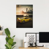 Poster F40 dans la ville : puissance brute et beauté (Bureau à domicile)