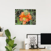 Poster F40 Fleurs sauvages orange Mallow (Bureau à domicile)