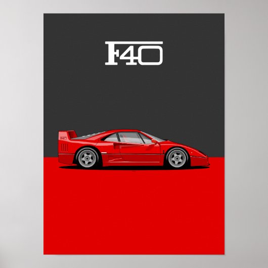 Poster F40 Voiture classique de la sainte trinité (Devant)
