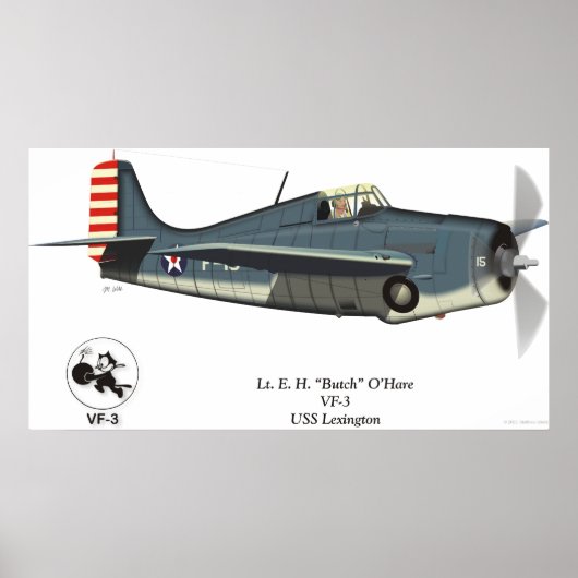 Poster F4F Wildcat (O'Hare) (Devant)