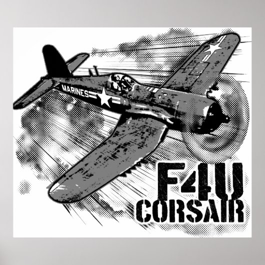 POSTER F4U CORSAIR (Devant)