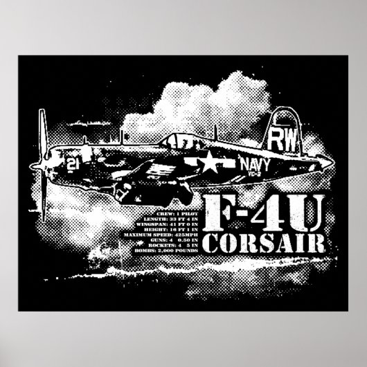 POSTER F4U CORSAIR (Devant)