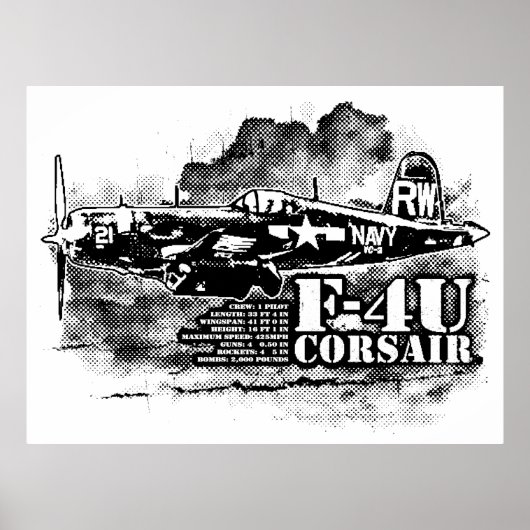 POSTER F4U CORSAIR (Devant)