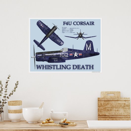 Poster F4U Corsair (Cuisine)