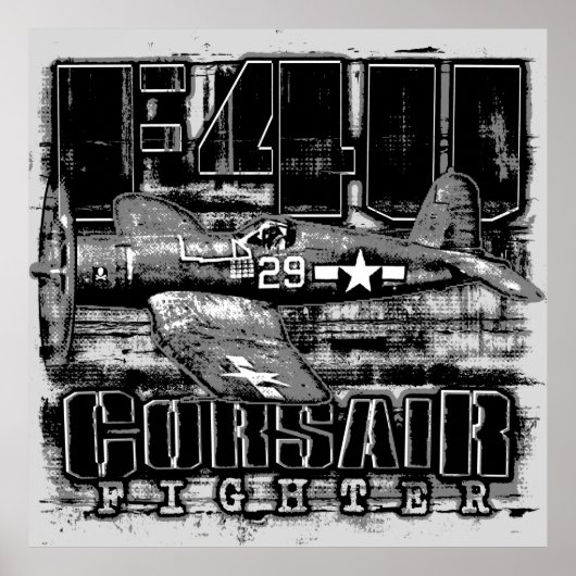 POSTER F4U CORSAIR (Devant)