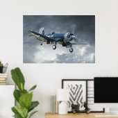 Poster F4U Corsair (Bureau à domicile)