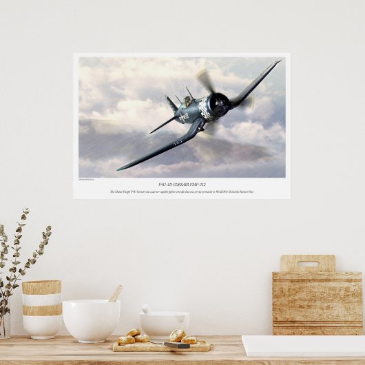 Poster F4U Corsair (Cuisine)