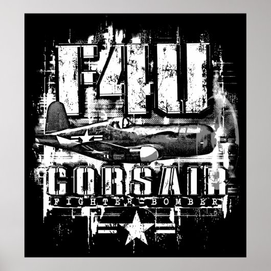 POSTER F4U CORSAIR (Devant)