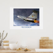 Poster F-104 Lockheed Starfighter (Cuisine)