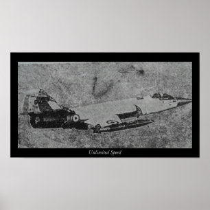 Poster F-104 Starfighter, avion de chasse photo ancienne