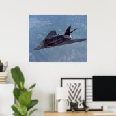 Poster F-117 Avion de chasse furtif de nuit (Bureau à domicile)