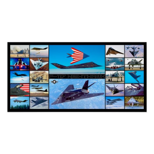 POSTER F-117 NUIT "MONTAGE" (Devant)